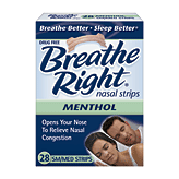 Breathe Right&nbsp;Nasal Strips&nbsp;vapor strips for cold and allergy relief, mentholated, small/medium Full-Size Picture
